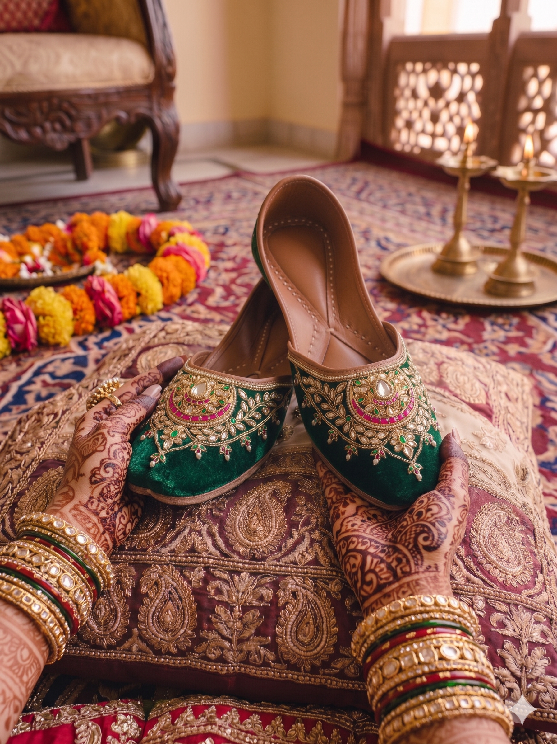 Royal Jutti for Women (Handcrafted Punjabi Jutti for Wedding & Ethnic Wear)  | Nisharg Art Ahmedabad