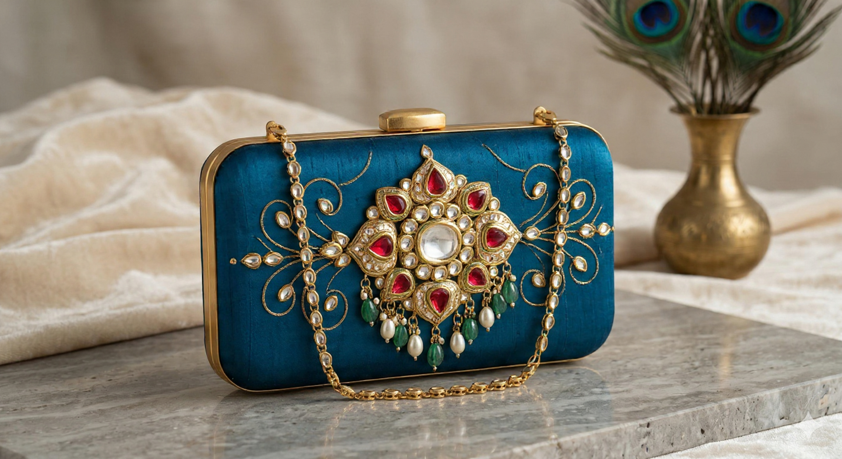 Royal Designer Purse for Women (Stylish Premium Handbag for Daily & Office Use) | Nisharg Art Ahmedabad